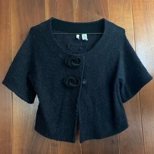 Moth wool crop cardigan by Anthropologie